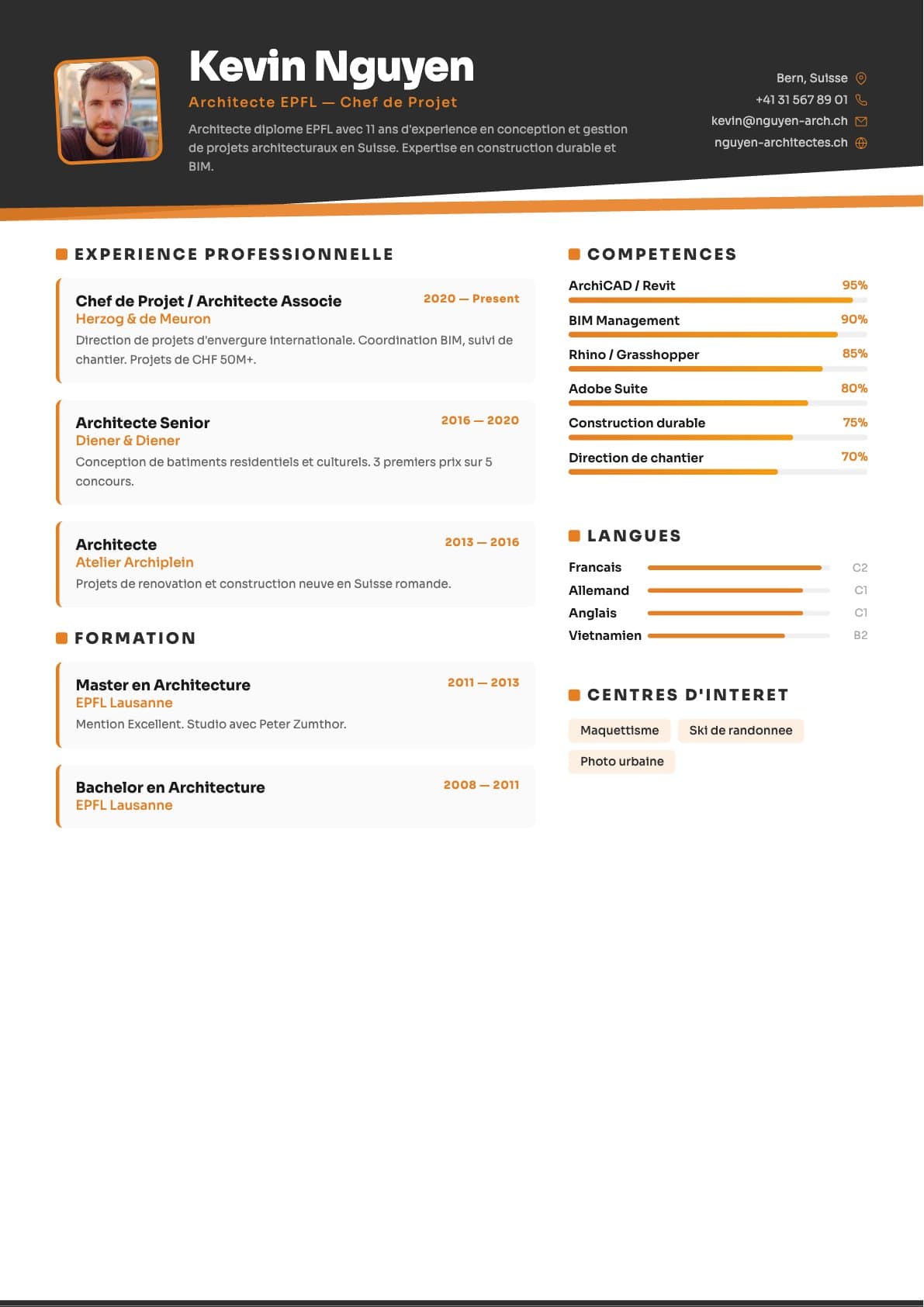 Template Charcoal Architect