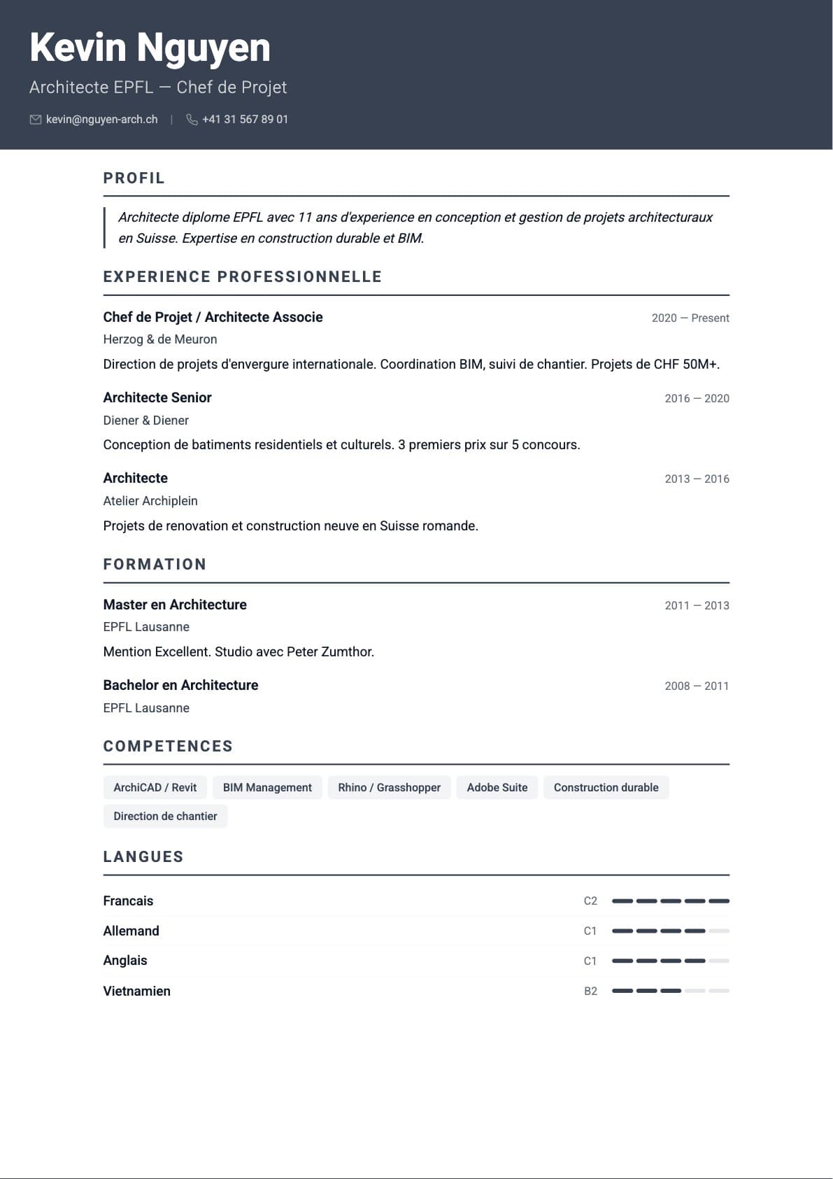 Template Chronologique