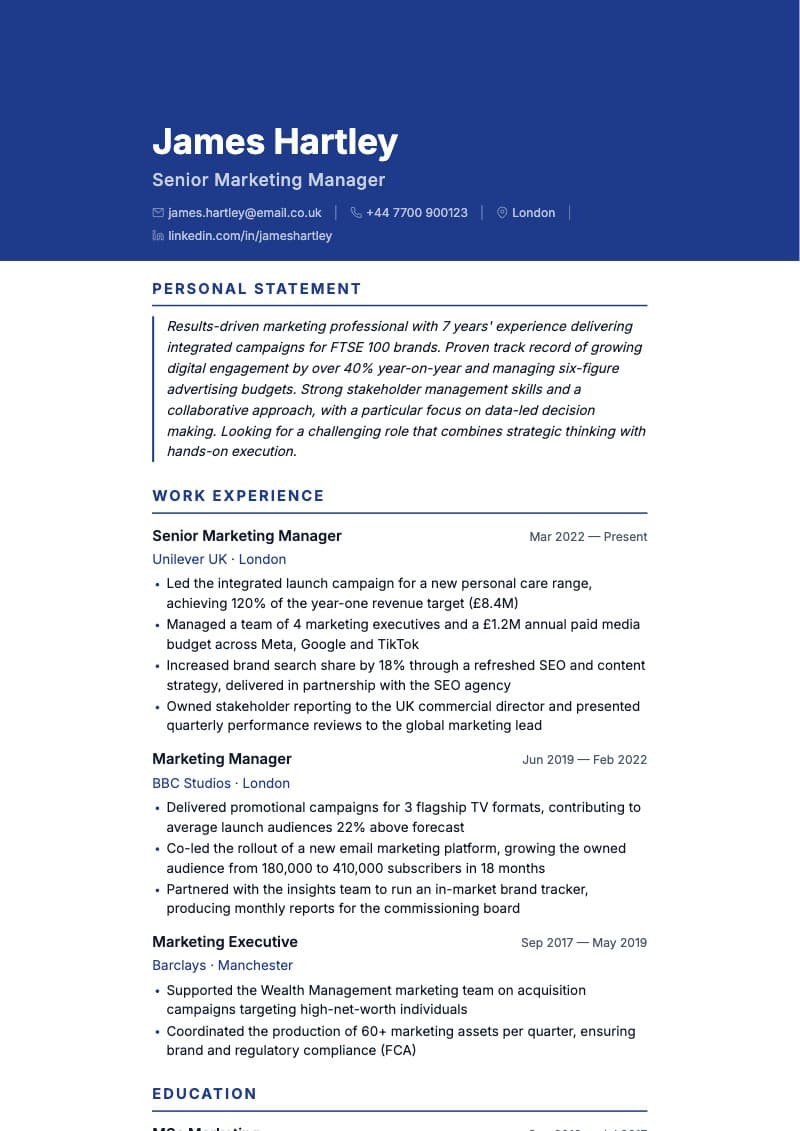 Template UK Professional